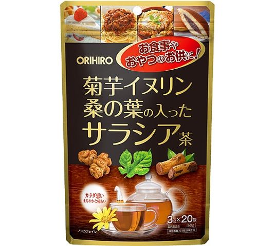 Trà Cúc Vu Dâu Tằm Salacia Orihiro - Hỗ Trợ Giảm Cân, Thanh Lọc Cơ Thể, Vị Ngon Dễ Uống - Hộp 20 Túi Lọc Tự Nhiên Nhật Bản