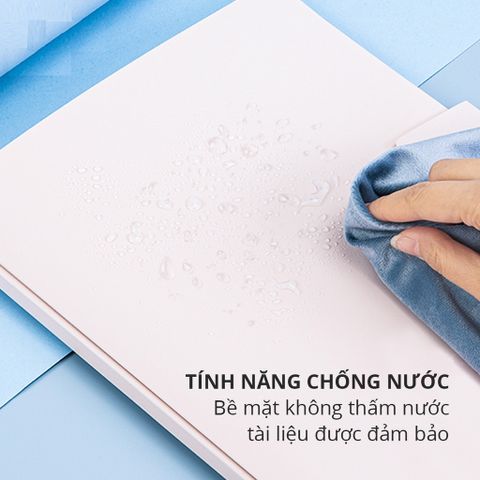 Túi đựng tài liệu Deli 72671 khổ A4 chống thấm nước, thiết kế đẹp mắt, bảo vệ tài liệu an toàn - Học sinh, sinh viên, văn phòng