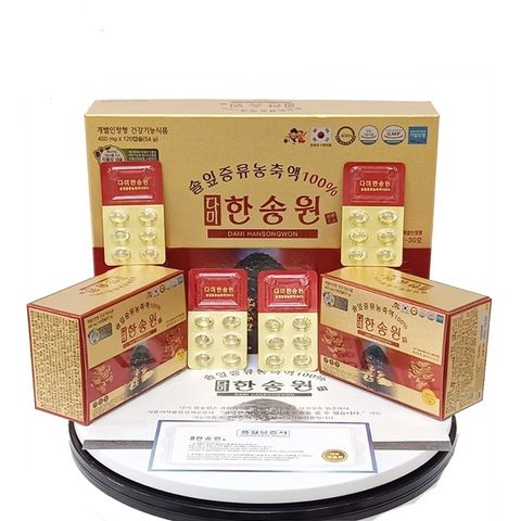 Viên Tinh Dầu Thông Đỏ Dami Hansongwon - Chiết Xuất 100% Từ Lá Cây Thông Đỏ Hàn Quốc, Hỗ Trợ Cải Thiện Sức Khỏe, Bổ Máu, Giảm Cân