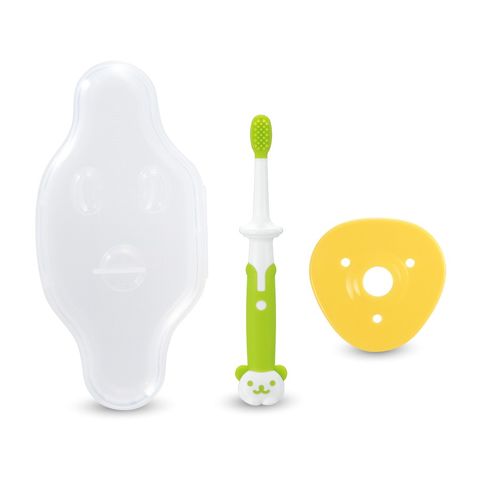 Bàn Chải Đánh Răng Bước 2 Richell Cho Bé - Nhựa Mềm An Toàn, Thiết Kế Ngộ Nghĩnh, Giúp Bé Tập Đánh Răng Tự Lập từ 8 Tháng Tuổi