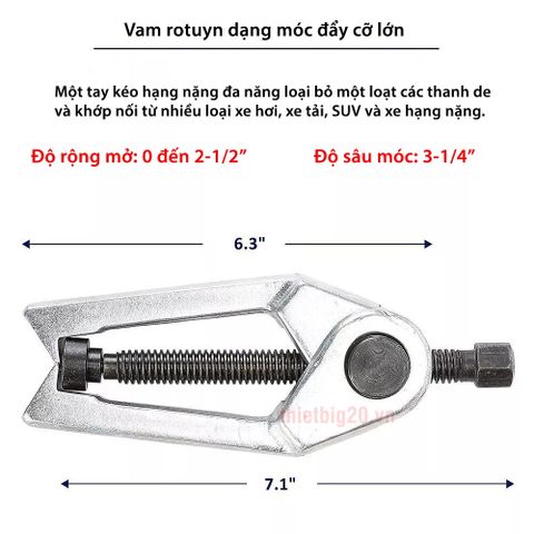 Bộ Dụng Cụ Vam Cảo Rotuyn 5 Chi Tiết - Công Cụ Bảo Dưỡng Sửa Chữa Hệ Thống Lái Chuyên Nghiệp, Chất Lượng Cao