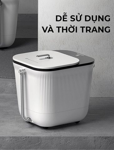 Bồn Ngâm Chân Massage KASJ 1612 - Công Nghệ Đức, Massage Rung, Sủi Bọt, Nhiệt Độ Tăng Nhanh, Thư Giãn, Chăm Sóc Sức Khỏe