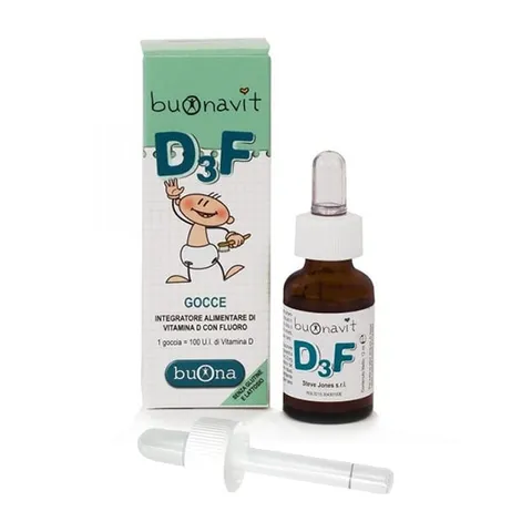 Buonavit D3F - Siro bổ sung vitamin D3 và Flor cho bé