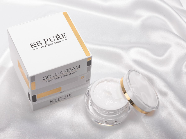 Kem Dưỡng Ngừa Dấu Hiệu Tuổi Tác KB Pure Gold Cream - Cấp Ẩm Cho Da Khô, Giàu Peptide và Axit Hyaluronic, Chăm Sóc Da Mịn Màng 50ml