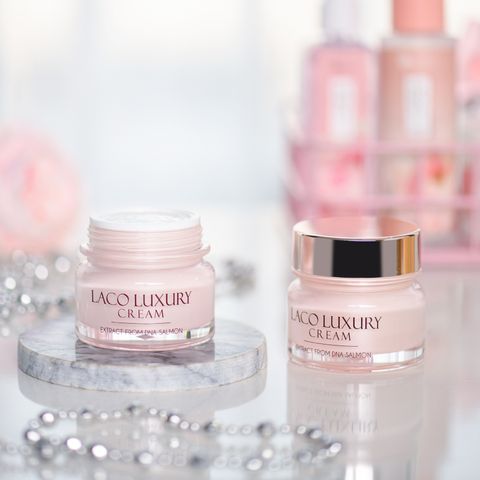 Kem Dưỡng Ngày Laco Luxury Cream Chiết Xuất DNA Cá Hồi - Phục Hồi Da, Chống Nắng, Dưỡng Trắng, Thay Kem Nền 30g
