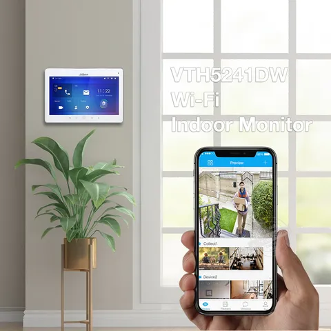 Màn Hình Chuông Cửa IP Wifi Dahua DHI-VTH5241DW-S2 - Màn Hình Cảm Ứng 10 Inch Độ Phân Giải 1024x600, Đàm Thoại 2 Chiều, Tích Hợp An Ninh Thông Minh