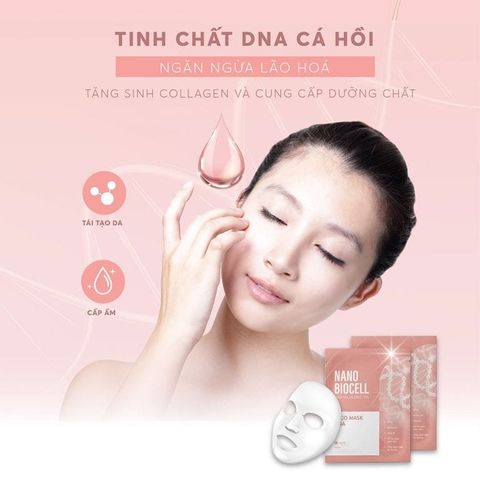 Mặt Nạ Tươi Nano Biocell Laco - Combo 6 Miếng Dưỡng Ẩm & Trẻ Hóa Da, Công Nghệ Bio-cellulose Tối Ưu Chăm Sóc Da