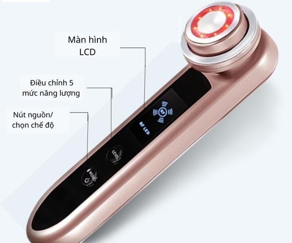 Máy Điện Di Tinh Chất 5in1 D919 Bản 2022 - Thiết Bị Chăm Sóc Da Nhật Bản Với 5 Chế Độ Làm Đẹp Thông Minh, Nâng Cơ, Cấp Ẩm, Làm Mát