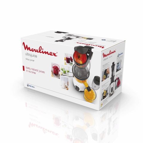 Máy Ép Trái Cây Tốc Độ Chậm Moulinex ZU600110 - Công Nghệ Cold Press Giữ Dinh Dưỡng Tốt Nhất, Ống Tiếp Liệu Lớn 85mm