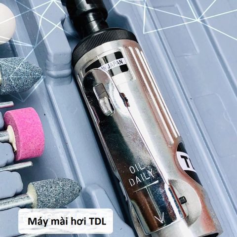 Máy Mài Hơi Chà Săm Lốp TDL - Công Cụ Khí Nén Tốc Độ 25000 RPM, Kèm 10 Đầu Mài và 1 Đầu Nối Nhanh, Sửa Chữa Hiệu Quả