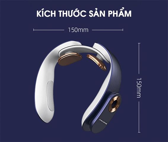 Máy Massage Cổ KASJ A1 Công Nghệ Đức - Giảm Đau Mỏi Cổ Vai, Thư Giãn Hiệu Quả, Thiết Kế Sang Trọng, Điều Khiển Từ Xa