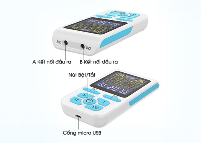 Máy massage xung điện Reiwa AS-8018 - Thiết bị trị liệu giảm đau, kích thích cơ bắp, công nghệ tiên tiến, hiệu quả cao phù hợp cho mọi đối tượng.