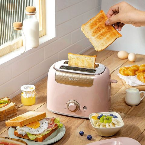 Máy Nướng Bánh Mỳ Bear DSL 601 - 680W, Thiết Kế Đẹp Mắt, Chống Dính Teflon, Nướng Đều Hai Mặt, Tiện Dụng Cho Mọi Nhà Bếp