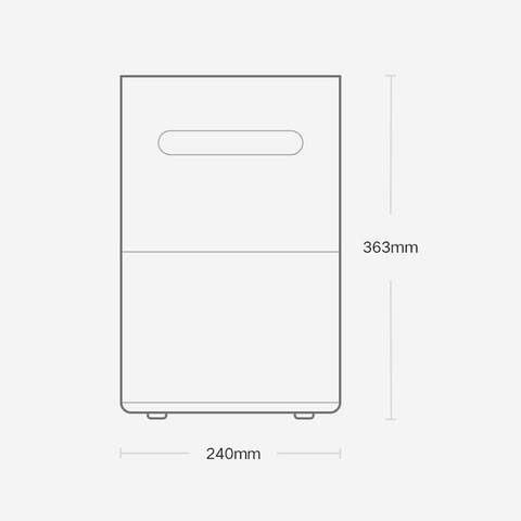 Máy tạo ẩm bay hơi Xiaomi Smartmi Evaporative Humidifier 2 - Công nghệ tự nhiên, dung tích 4L, điều khiển thông minh qua app Mi Home