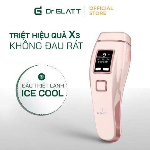 Máy triệt lông và trẻ hóa da Dr Glatt IPL Pro - Công nghệ Ice Cool, Triệt lông & Trẻ hóa da hiệu quả tại nhà