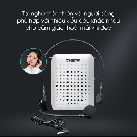 Máy trợ giảng Takstar E220 - Hỗ trợ FM, Bluetooth, thiết kế nhỏ gọn, chất lượng âm thanh tuyệt vời cho giảng dạy và thuyết trình hiệu quả