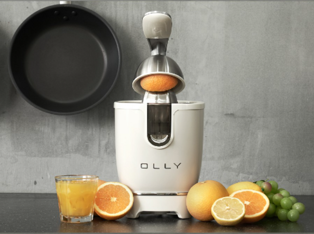 Máy Vắt Cam Cần Đẩy Đa Năng Olly OLJ04 - Thiết Kế Hiện Đại, Màu Đen Trắng, Công Suất 55W, Lưới Lọc Thép Không Gỉ, Vắt Tối Đa Nước