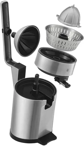 Máy Vắt Cam Tự Động WMF Profi Plus - Công Suất 160W, Thiết Kế Gọn Nhẹ, Hoạt Động Êm Ái, Dễ Vệ Sinh, Thích Hợp Cho Tất Cả Trái Cây Múi