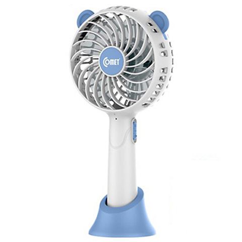 Quạt Sạc Tích Điện Comet CRF0804 3W - Quạt Mini Cầm Tay 2 Cấp Độ Gió, Dung Lượng Pin 1200mAh, Thiết Kế Nhỏ Gọn, Sạc USB Tiện Dụng