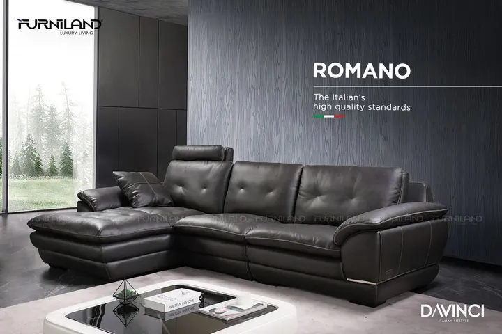Sofa góc Romano da cao cấp