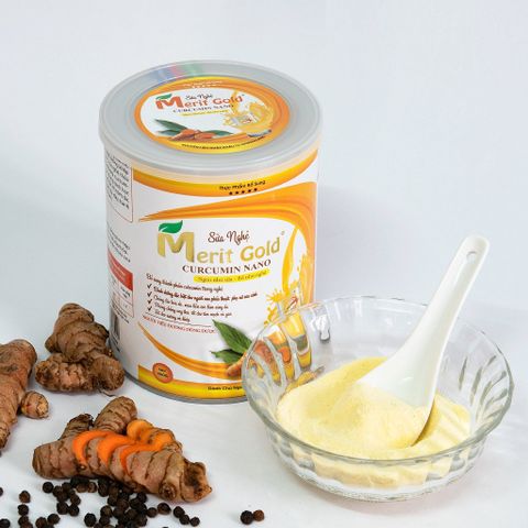 Sữa Nghệ Merit Gold Curcumin Nano - Dinh Dưỡng Giúp Hỗ Trợ Sức Khỏe Xương Khớp, Làm Đẹp Da, Phù Hợp Cho Phụ Nữ Sau Sinh 400g-900g
