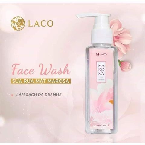 Sữa Rửa Mặt Marosa Laco 100ml - Gel Làm Sạch Da Tự Nhiên, Dưỡng Ẩm Mịn Màng, Phù Hợp Với Mọi Loại Da