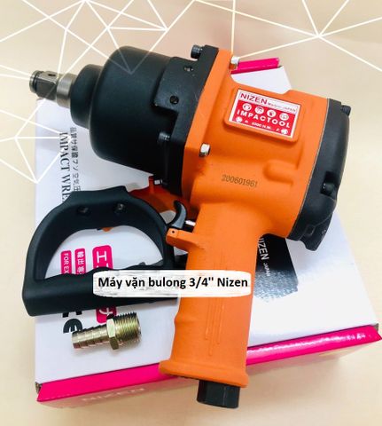 Súng Bắn Bulong 3/4'' Nizen 2 Búa - Lực Đập 2800N.m, Máy Bắn Ốc Chân Chất Lượng Cao Cho Xe Ô Tô Và Xe Máy