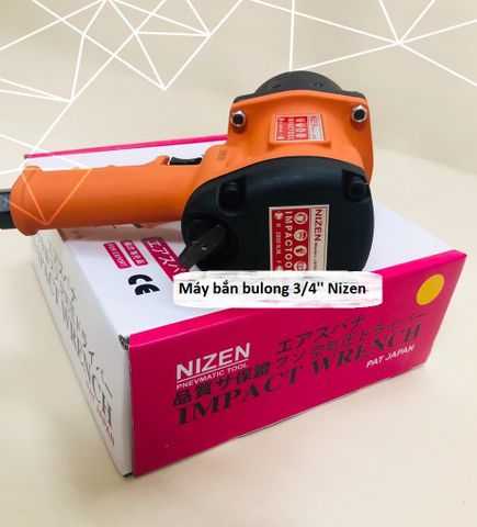 Súng Bắn Bulong 3/4'' Nizen 2 Búa - Lực Đập 2800N.m, Máy Bắn Ốc Chân Chất Lượng Cao Cho Xe Ô Tô Và Xe Máy