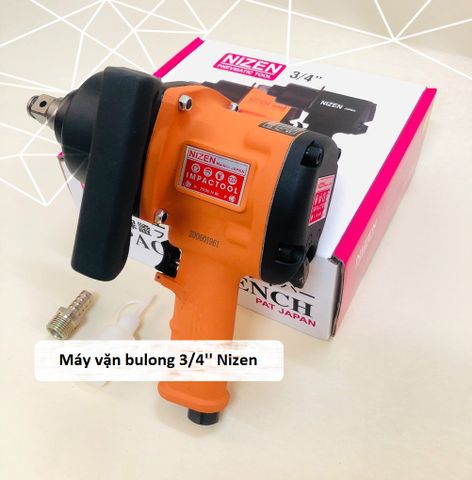 Súng Bắn Bulong 3/4'' Nizen 2 Búa - Lực Đập 2800N.m, Máy Bắn Ốc Chân Chất Lượng Cao Cho Xe Ô Tô Và Xe Máy