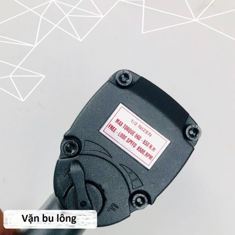 Súng vặn bu lông Nizen Kako 1/2 inch Model N-233 - Thiết kế 2 búa tối ưu cho sửa chữa, siết chặt ốc vít dễ dàng và nhanh chóng