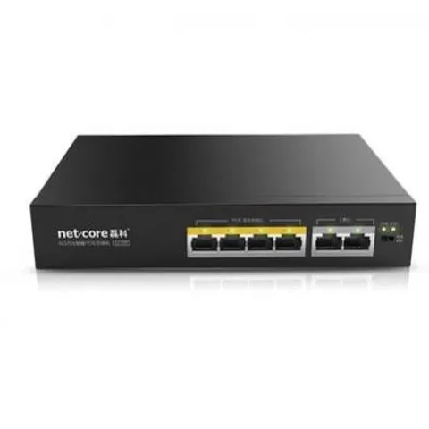 Switch POE Netcore NS106P 4+2 đường truyền 250m