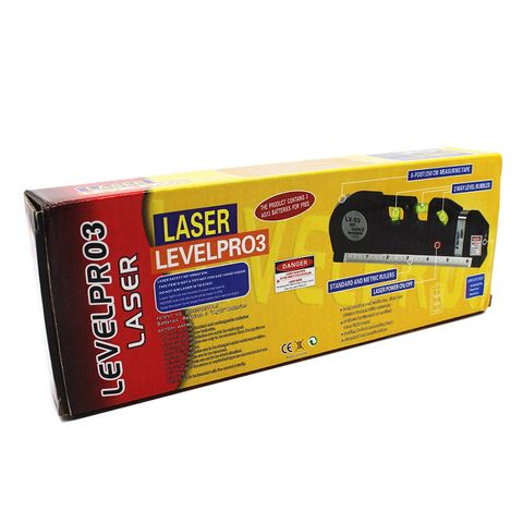 Thước thủy Nivo F2018 Fixit Laser Level Pro3 - Cân Mực Laser Đa Năng, Thiết Bị Xây Dựng, Đo Đạc Chính Xác, Vạch Đường Thẳng Ngang Dọc