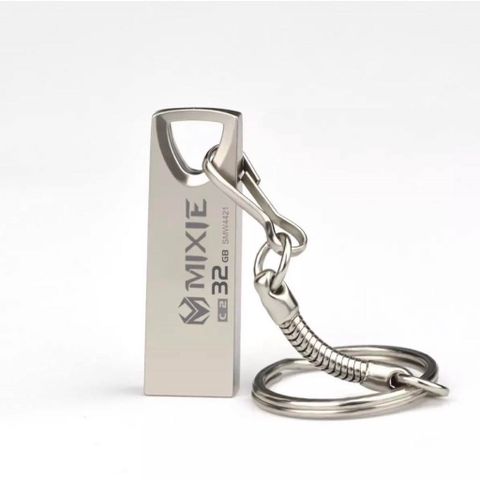 USB 2.0 Kim Loại Mixie C2 Có Dây Đeo Thời Trang - Lưu Trữ 16GB/32GB/64GB Cho Máy Tính, Laptop, Thiết Bị Di Động