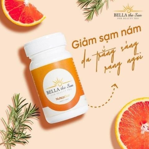 Viên uống chống nắng Bella The Sun Nhật Bản - Bảo vệ da toàn diện, tăng cường đề kháng và dưỡng trắng da tự nhiên 30 viên