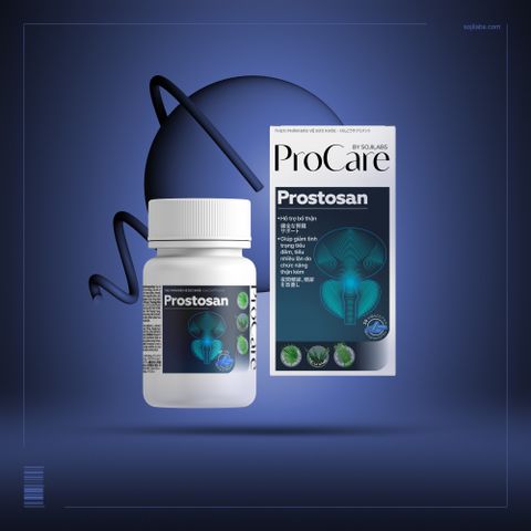 Viên uống ProCare Prostosan hỗ trợ chức năng thận - Giải pháp thiên nhiên giúp giảm tiểu đêm, cải thiện sức khỏe thận cho người lớn tuổi