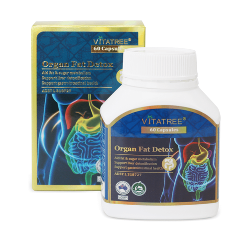 Viên uống Vitatree Organ Fat Detox - Hỗ trợ chuyển hoá chất béo, thải độc gan, giảm mỡ máu, sản phẩm chất lượng từ Úc, 60 viên
