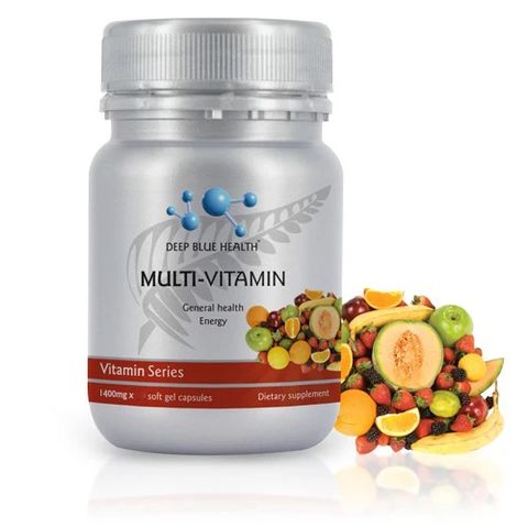 Vitamin Tổng Hợp Deep Blue Health - 60 Viên Năng Lượng Cao, Dinh Dưỡng Toàn Diện, Tăng Cường Sức Khỏe, Hấp Thụ Nhanh, Tự Nhiên