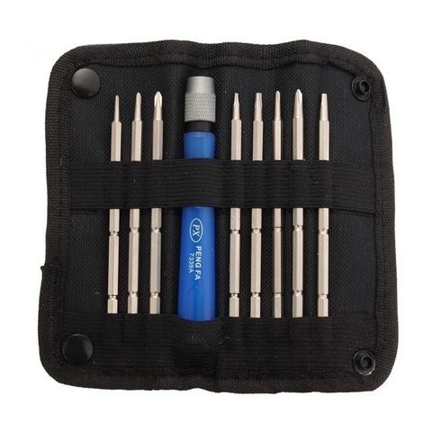 Bộ Tua Vít Bỏ Túi Đa Năng Pang Fe 90110 7339A (PD4052) - 16 Đầu Vít Sửa Chữa Thiết Bị Điện Tử, Chất Liệu Thép Kháng Gỉ