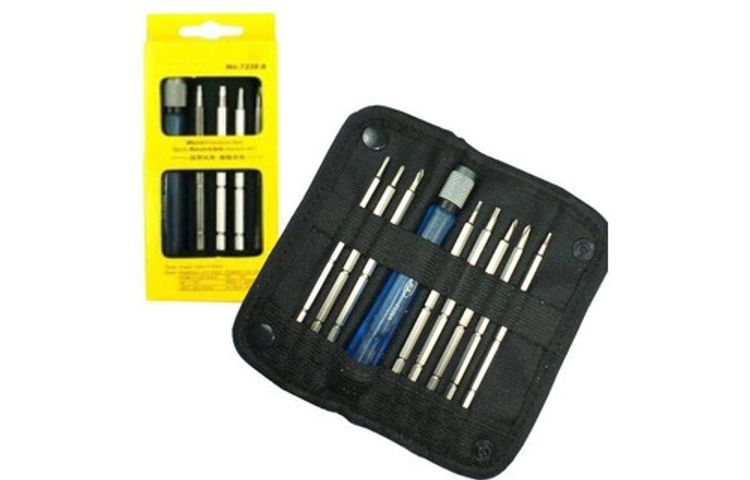 Bộ Tua Vít Bỏ Túi Đa Năng Pang Fe 90110 7339A (PD4052) - 16 Đầu Vít Sửa Chữa Thiết Bị Điện Tử, Chất Liệu Thép Kháng Gỉ