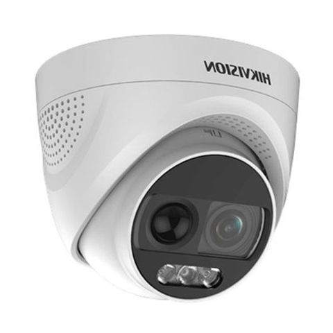 Camera HD-TVI ColorVu 2MP Hikvision DS-2CE72DFT-PIRXOF - Giám sát ban đêm siêu nhạy sáng với hình ảnh rõ nét, chống nước IP67, cảm biến PIR phát hiện chuyển động