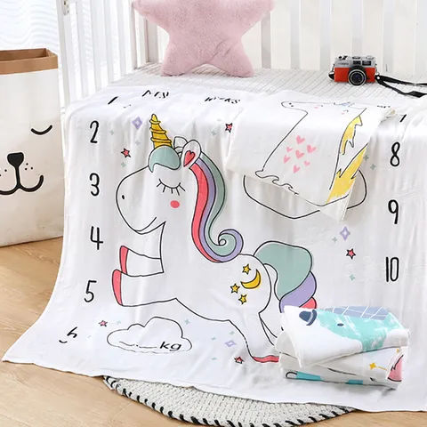 Chăn lụa 2 lớp cotton tre Pukid cho bé - Chăn mềm mịn họa tiết khủng long, ngựa pony, sư tử, thỏ, giữ ấm dễ chịu cho trẻ.
