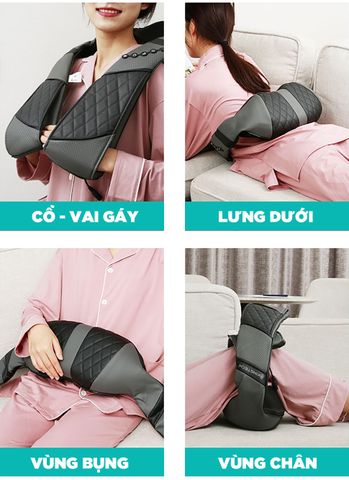 Đai Massage Toàn Thân Chuyên Sâu 3D Kingtech KS-460 - Thiết Bị Massage Nhiệt Cao Cấp Giúp Thư Giãn và Giảm Đau Mỏi