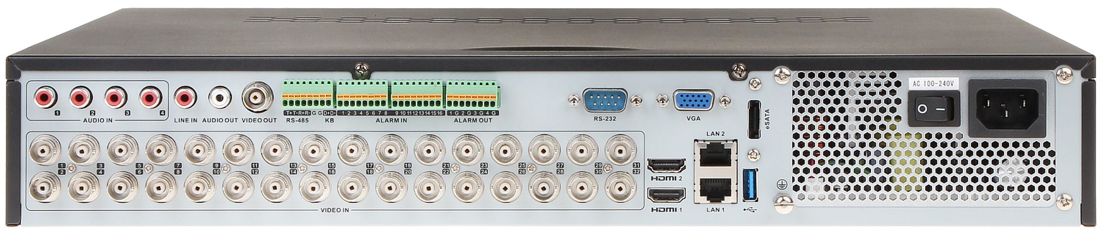 Đầu ghi hình 32 kênh Turbo HD Hikvision DS-7332HUHI-K4 - Giải pháp giám sát chất lượng cao với hỗ trợ hình ảnh 4K và camera IP 8MP