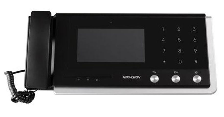 Điện Thoại Video Giám Sát Trung Tâm IP Hikvision DS-KM8301 - Màn Hình Cảm Ứng 7 Inch, Hỗ Trợ Camera, Không Gây Tiếng Ồn