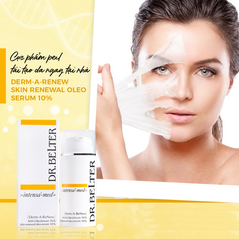Serum Tái Tạo Da Dr.Belter Skin Renewal Oleo AHA 10% - Dưỡng ẩm, Chống Lão Hóa, Phục Hồi Làn Da Khỏe Mạnh 30ml