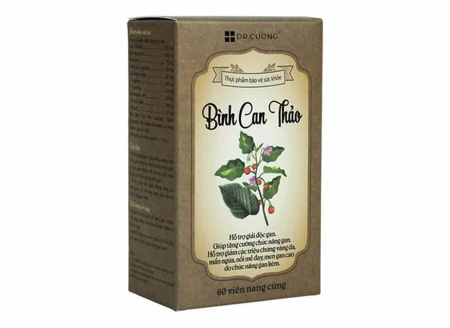 Viên uống giải độc gan Bình Can Thảo - Hỗ trợ chức năng gan, bồi bổ sức khỏe, chiết xuất thảo mộc tự nhiên 60 viên
