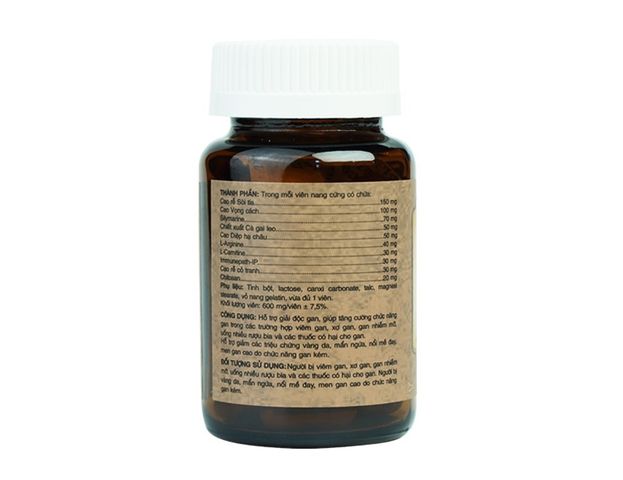 Viên uống giải độc gan Bình Can Thảo - Hỗ trợ chức năng gan, bồi bổ sức khỏe, chiết xuất thảo mộc tự nhiên 60 viên