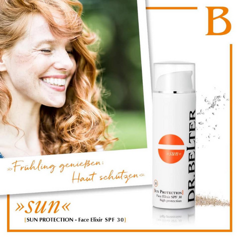 Kem Chống Nắng Dr.Belter Sun Protection Face Elixir SPF30 - Bảo Vệ Da Nhạy Cảm, Không Nhờn, Cung Cấp Độ Ẩm, Chống UVA & UVB