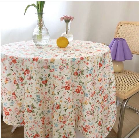 Khăn Trải Bàn Hoa Nhí Retro Cổ Điển 160x100cm - Trang Trí Nhà Cửa Sang Trọng, Dễ Thương, Thích Hợp Dùng Bàn Ăn, Picnic