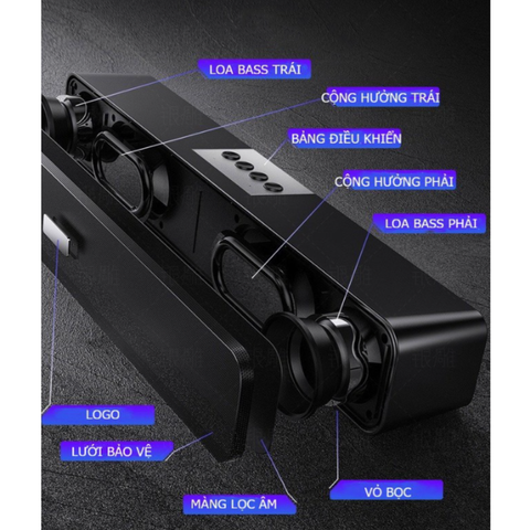 Loa Bluetooth A36/E91 Không Dây Cao Cấp - Thiết Kế Sang Trọng, Âm Bass Mạnh, Trải Nghiệm Âm Thanh Vòm Sống Động Tại Nhà